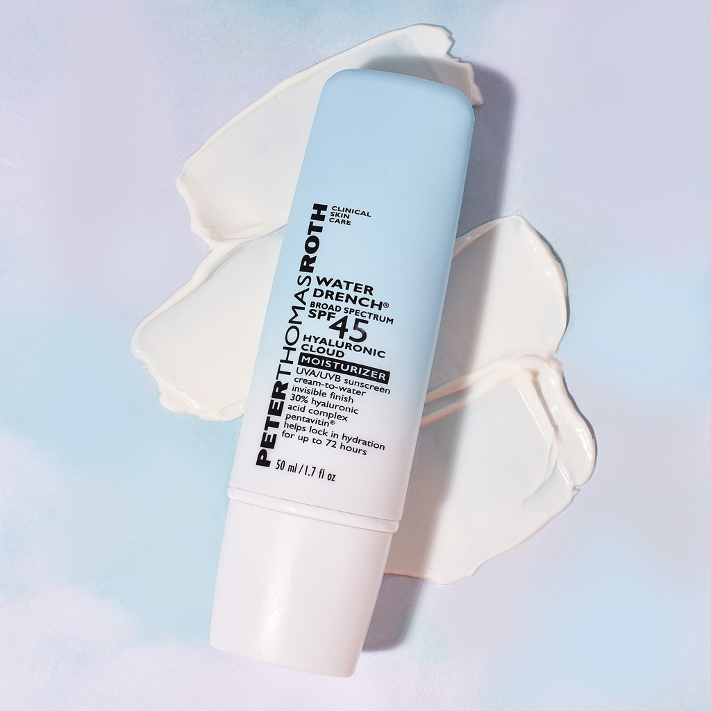 Peter Thomas Roth ✨ Kem chống nắng dưỡng ẩm Water Drench Broad Spectrum SPF 45 Hyaluronic Cloud Moisturizer