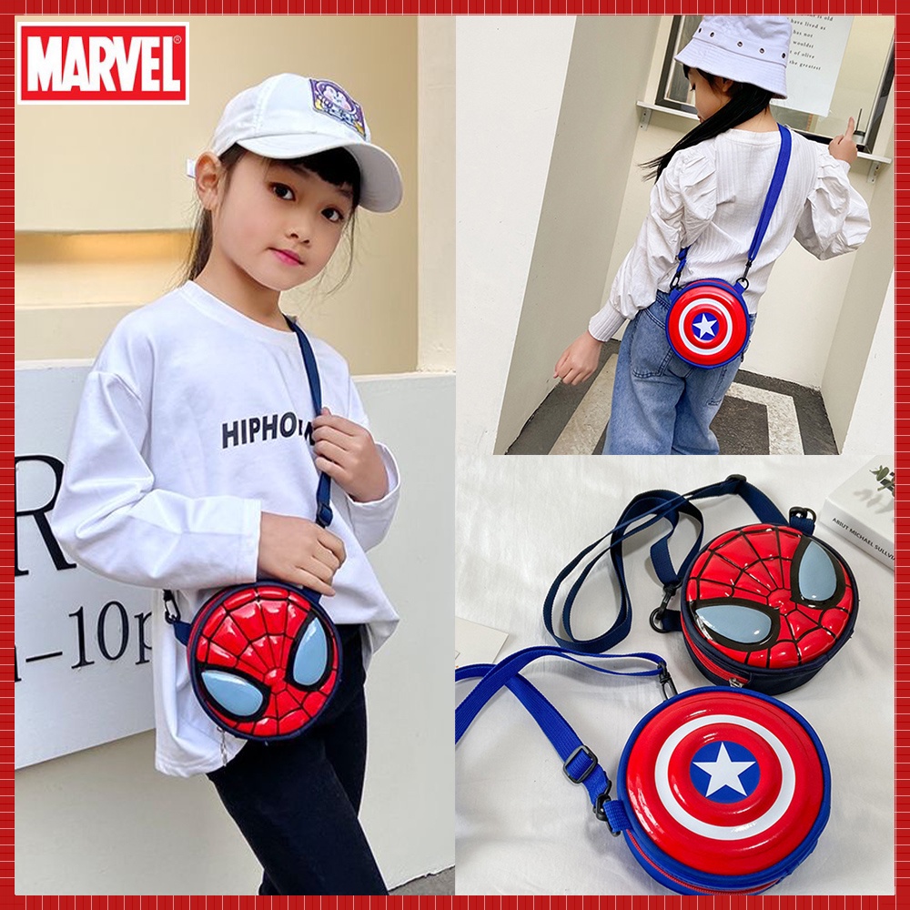 Túi Đeo Chéo Hình Marvel Spiderman Paw Patrol Hello Kitty Captain America Spiderman Dễ Thương Cho Bé Gái