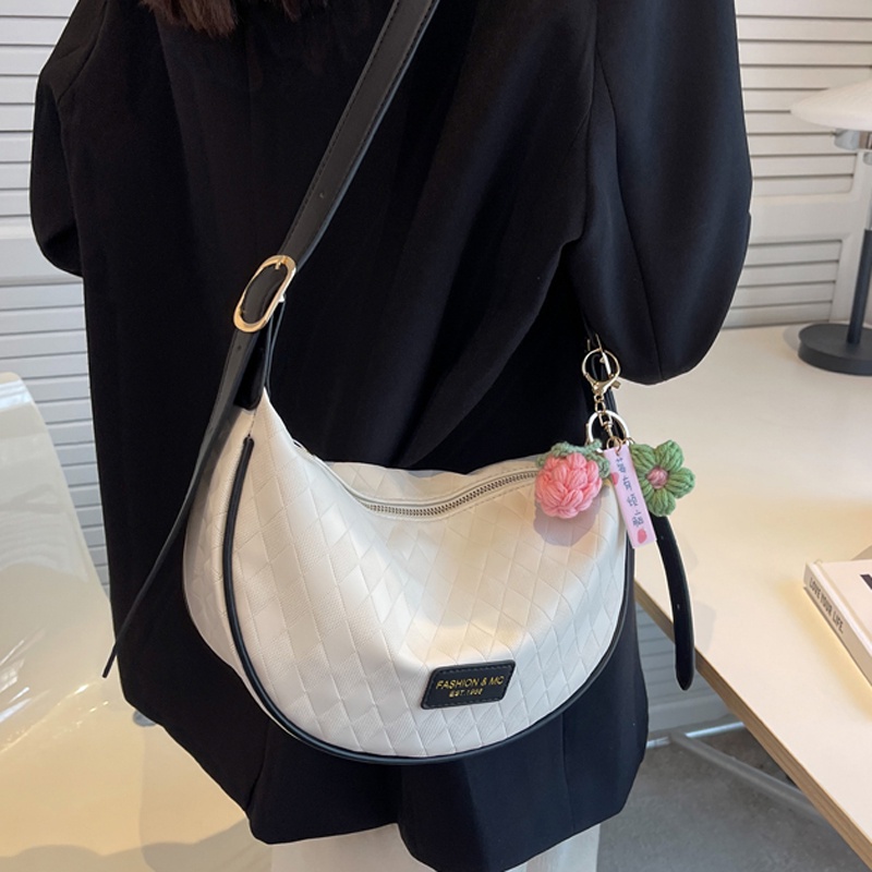 Túi đeo vai IELGY màu sắc tương phản phong cách phương tây thời trang dành cho nữ