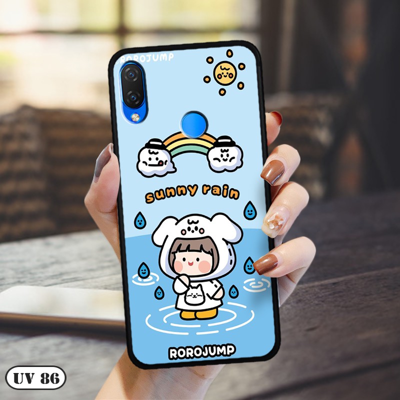 Ốp Huawei Nova 3i - lưng nhám viền dẻo ngộ nghĩnh