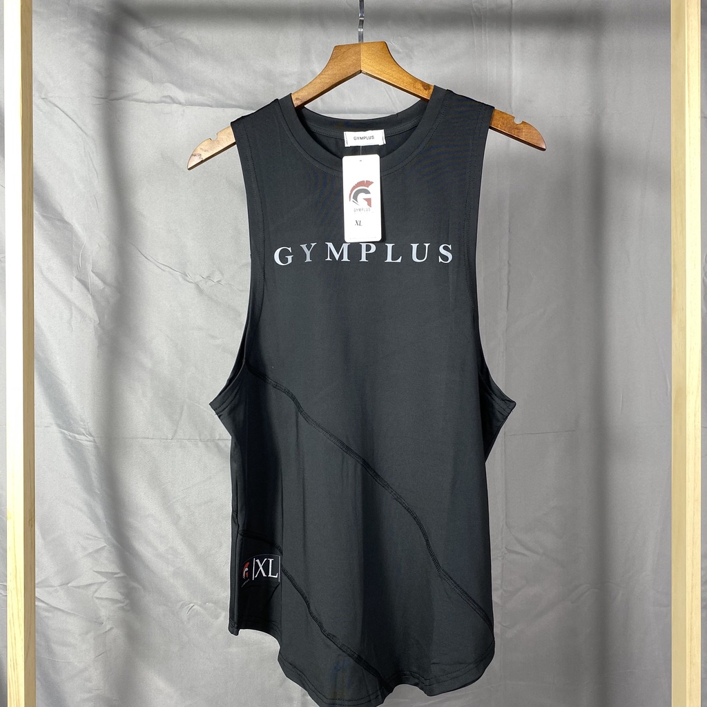 Áo ba lỗ gym thể thao tanktop Gymplus khoét nách,áo tập gym thể thao dành cho nam