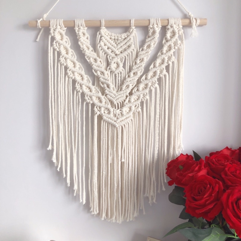 Macrame treo tường nghệ thuật decor trang trí phòng