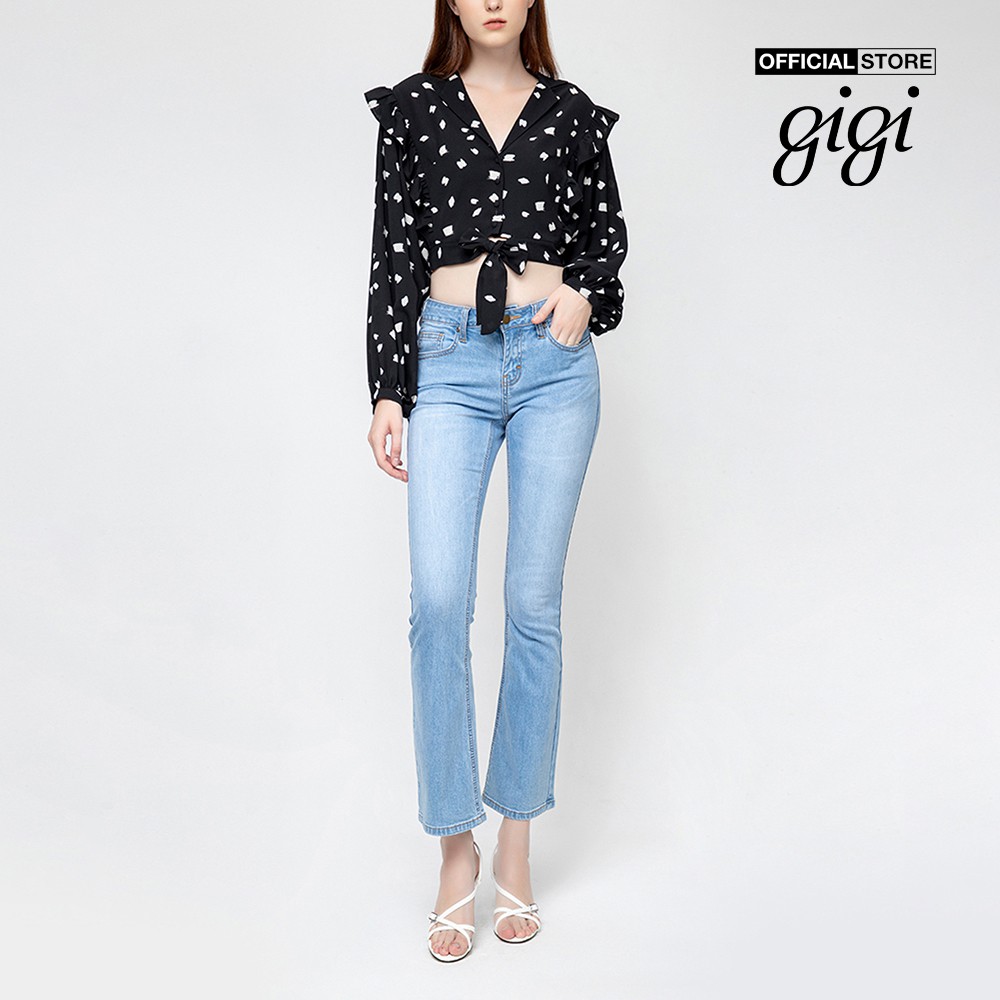 Gigi - Quần jeans nữ ống loe High Waisted Flared G3102J202323-56