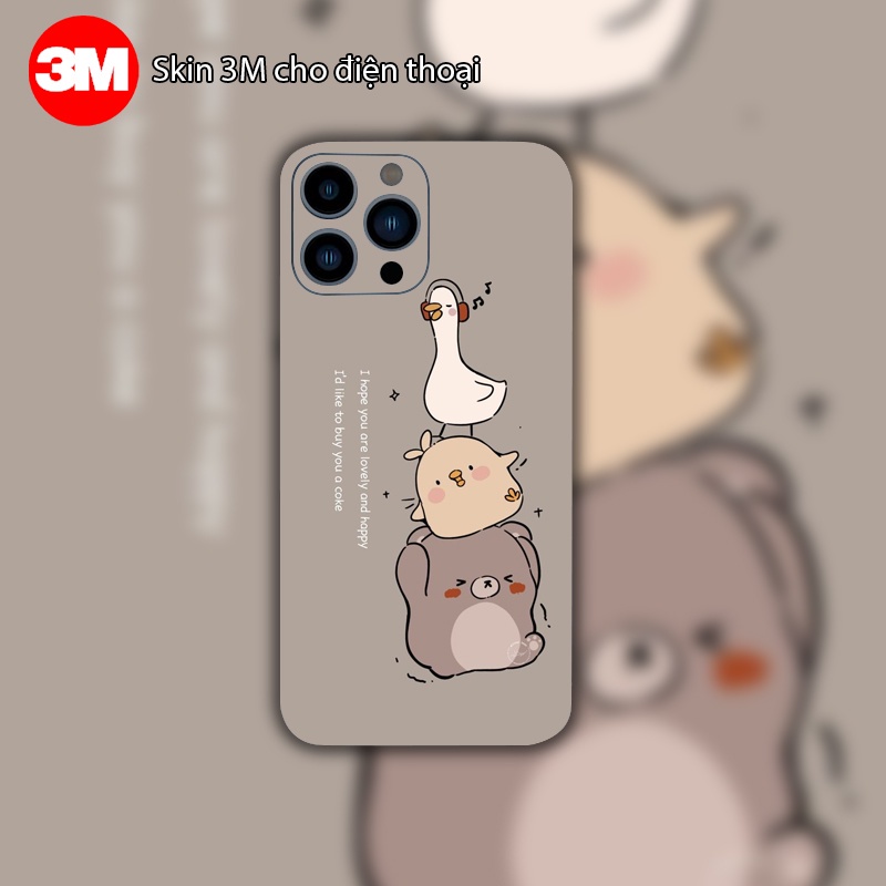 Miếng Dán Skin điện thoại - Decal màn hình 3M titan 3D theo yêu cầu - Cho Iphone Samsung Oppo Xiaomi chóng bức xạ MD 75