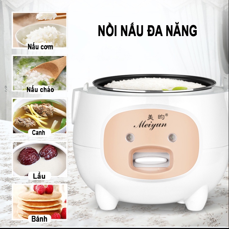 Nồi Cơm Điện Mini Đa Năng MEIYUN 2L/3L/5L Hàng Nội Địa Cao Cấp Phù Hợp Cho 2-6 Người