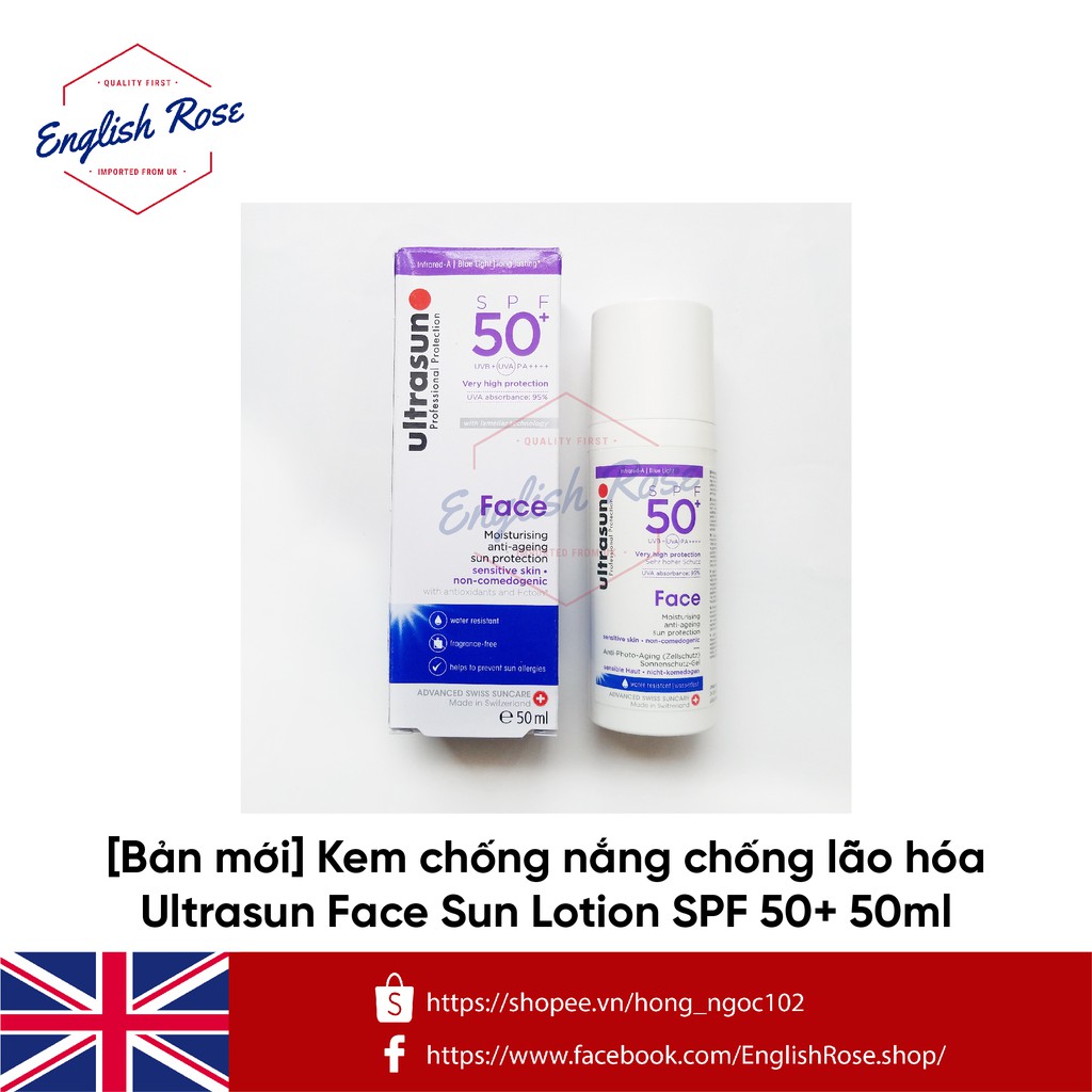 Kem chống nắng ULTRASUN chống lão hóa cho da nhạy cảm SPF 30 và SPF 50