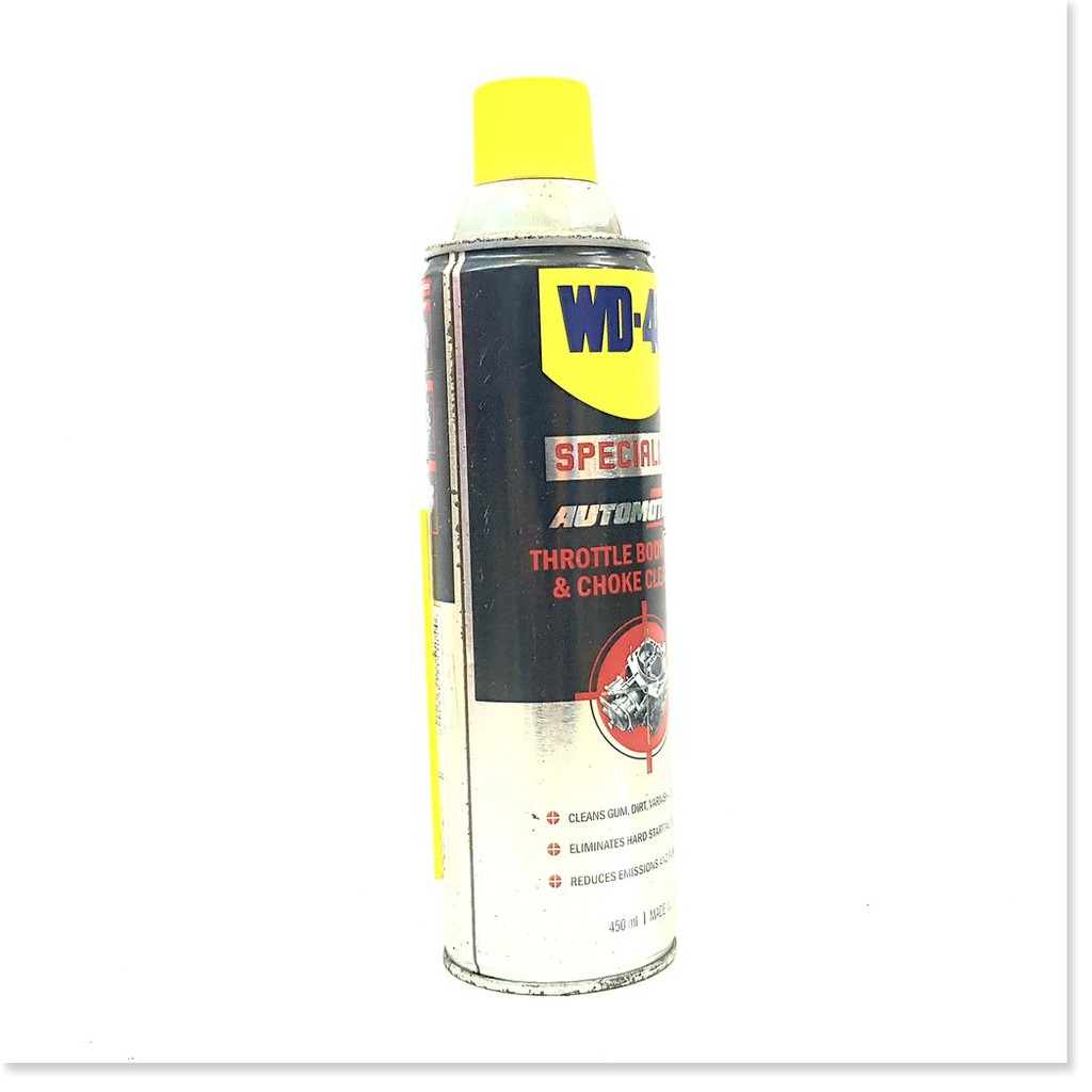 [ SỬA CHỮA LƯU ĐỘNG 24/7 HCM ] Chai xịt tẩy rửa chế hòa khí, bình xăng con WD40 THROTTLE BODY, CARD & CHOKE CLEANER 450m