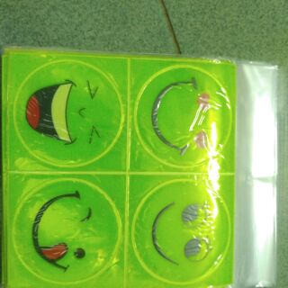 Combo 10 Sticker phản quang mặt cười - 10 cái