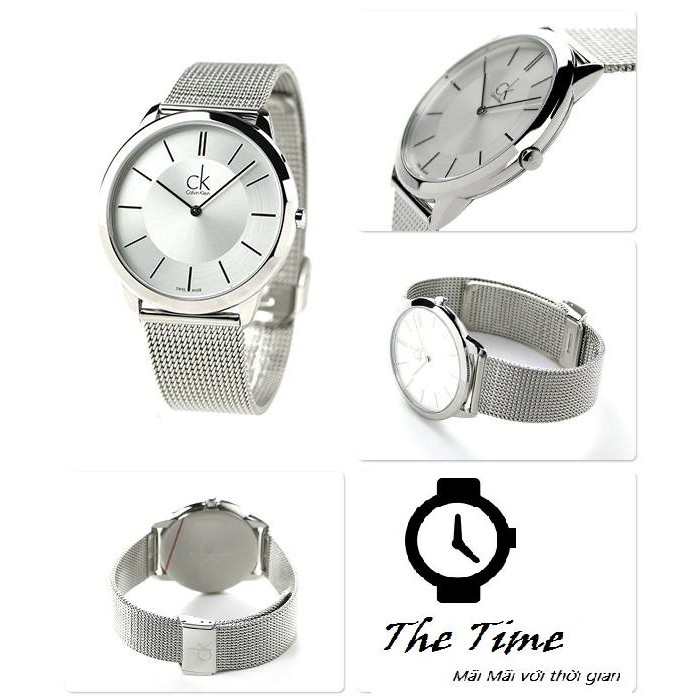 Đồng Hồ Đôi Nam Nữ Calvin Klein K3M21126 & K3M22126 Size 40mm & 35mm