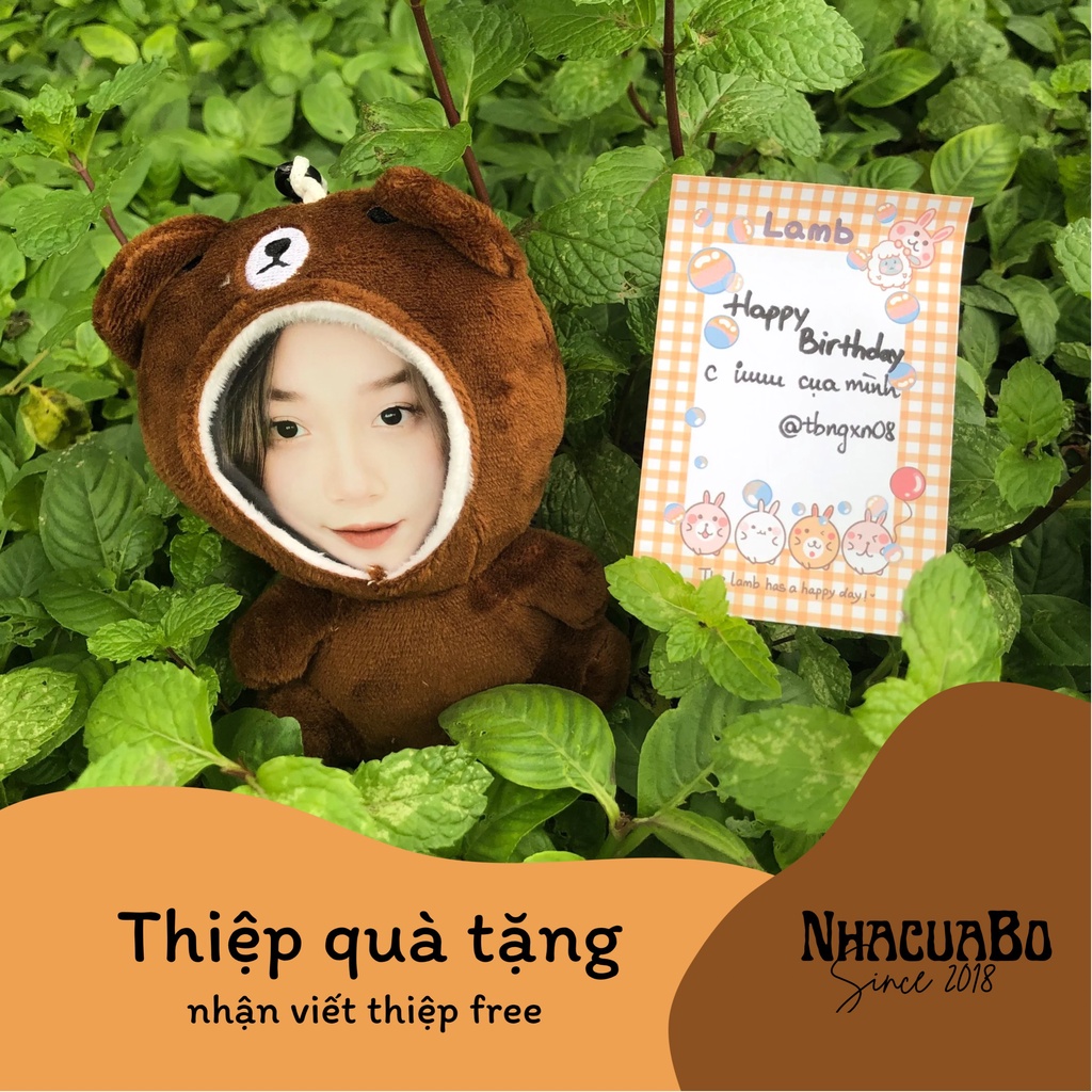Thiệp Quà Tặng Sinh Nhật - Cảm Ơn Mini Dễ Thương