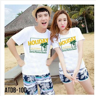[HOT HOT] ÁO THUN ĐI BIỂN IN HÌNH VÀ CHỮ HOLIDAY MỚI LẠĐỦ MÀU ĐỦ SIZE - ATDB100