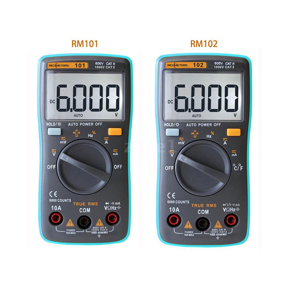 Set đồng hồ vạn năng RICHMETERS RM102 kỹ thuật số chuyên dụng