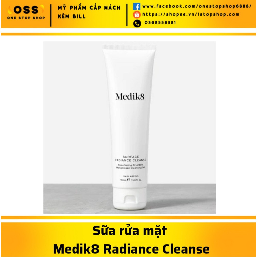 Sữa rửa mặt Medik8 Surface Radiance Cleanse - Sample 1ml