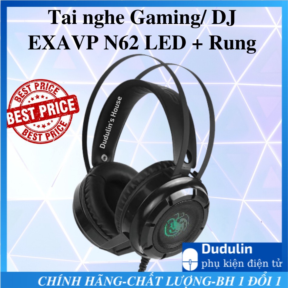 [SIÊU HOT] Tai Nghe EXAVP N62 LED + Rung