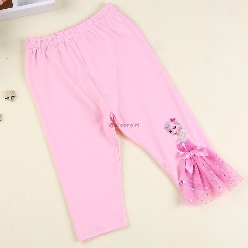 VG Quần legging cotton cho bé gái mùa hè