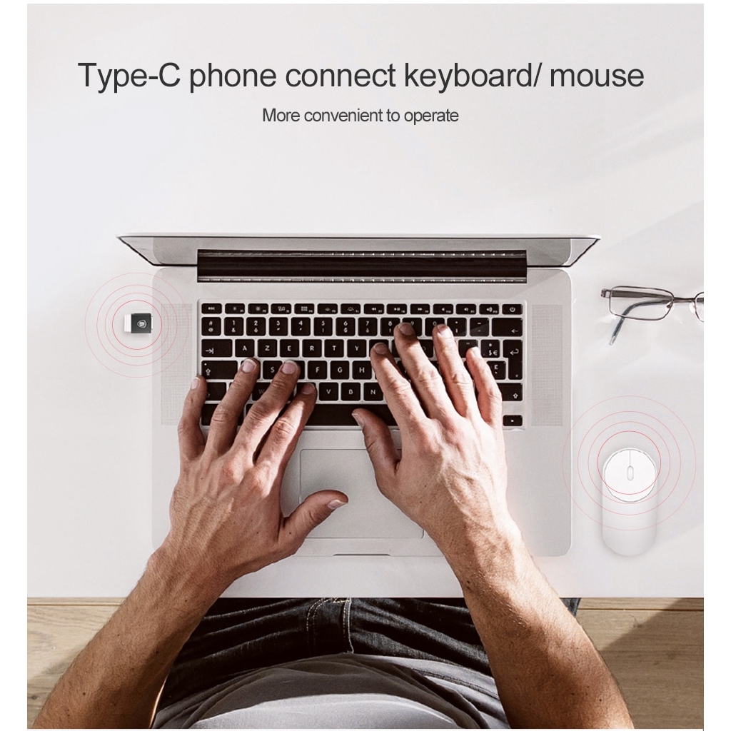 Đầu chuyển đổi loại C qua ổ USB cho Android Baseus
