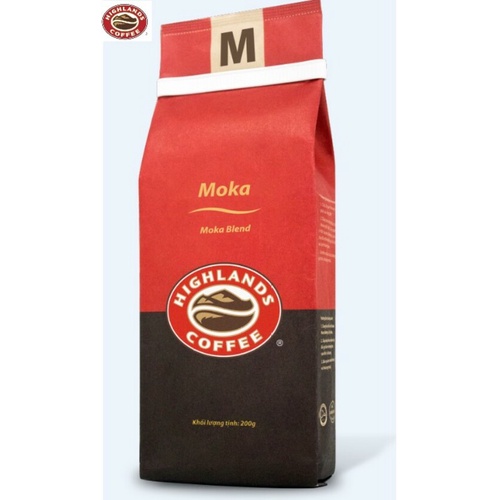 [SenXanh Emart] Combo 2 gói Cà phê Rang xay Moka Highland Coffee 200g