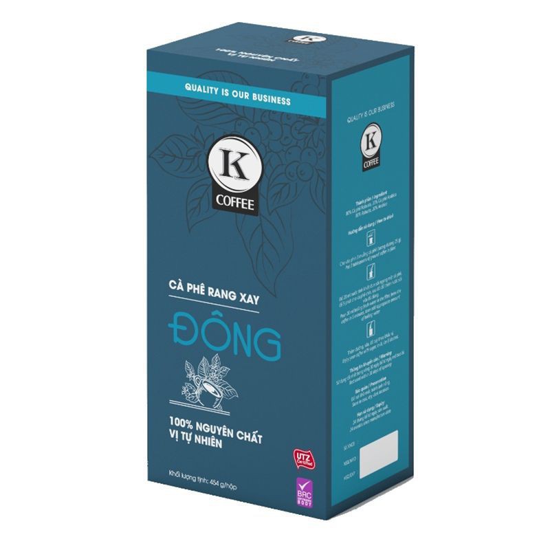 Cà phê rang xay hiệu K-Coffee Đông hộp 454g