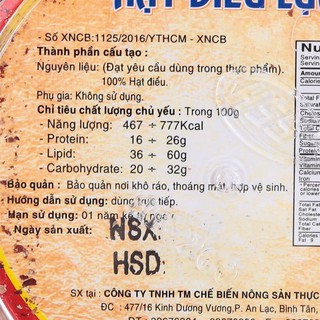 Hạt điều vỏ lụa Tuấn Đạt 150g