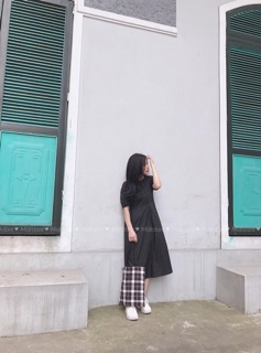Váy trơn dáng dài