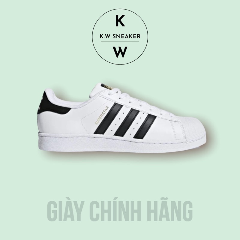 ( Giày AUTH ) Giày Adidas Superstar Sọc Đen nhiều mẫu chính hãng