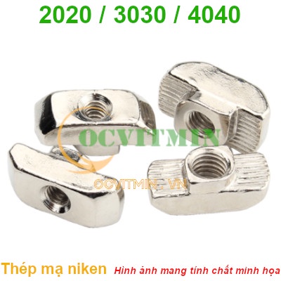 Shopee.vn/ocvitmin Đai Ốc Chữ T Dùng Cho Nhôm Định Hình 2020/3030/4040 Tán Xoay