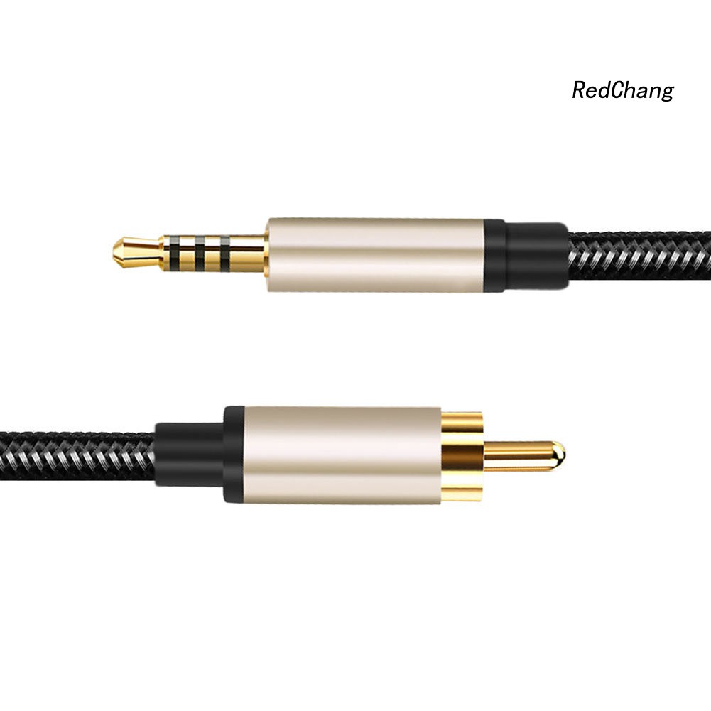 -SPQ- 1/2m RCA to AUX 3.5mm Jack Coaxial Audio Connector Cable for Xiao-mi 1/2 TV