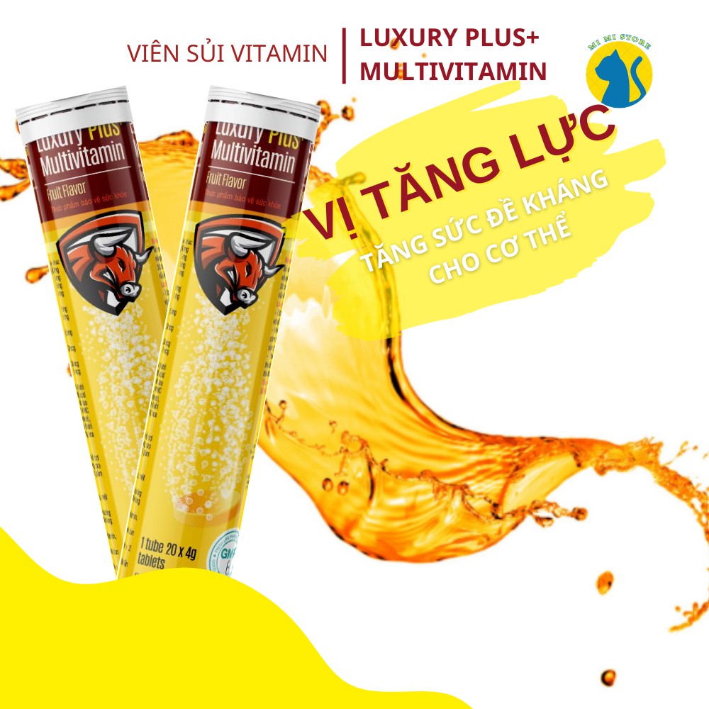 Viên Sủi Tăng Lực Multivitamin Giúp Tỉnh Táo, Chống Uể Oải, Tăng Đề Kháng