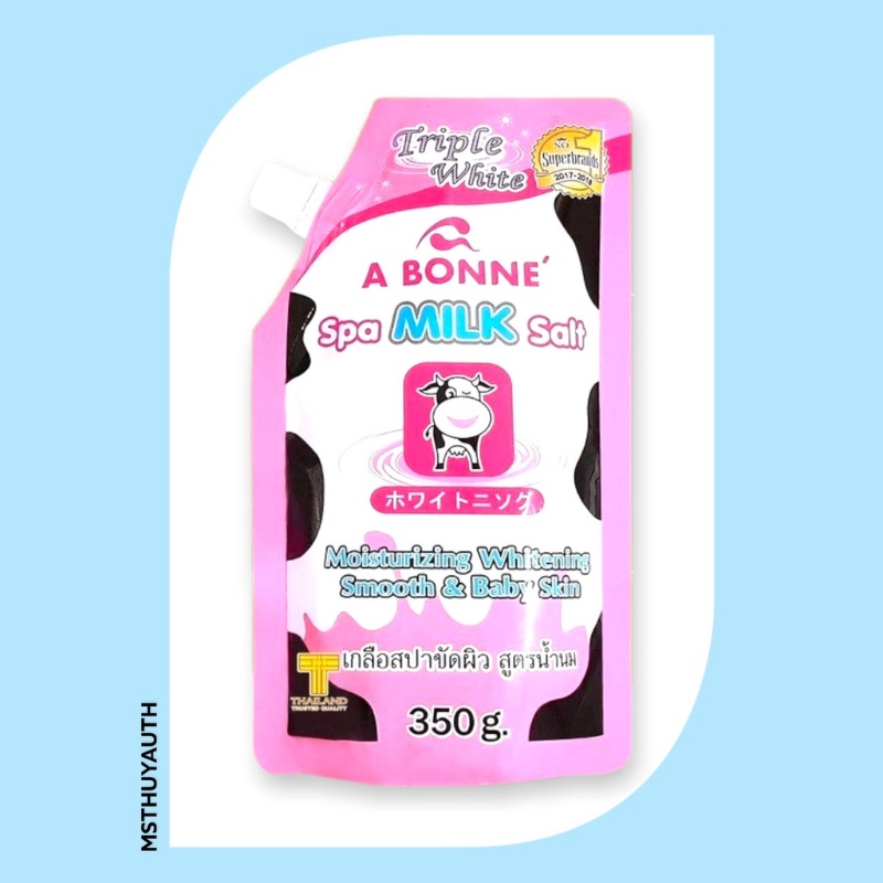 Muối Tắm Tẩy Tế Bào Chất A BONNE Spa White C Salt 350g Thái Lan