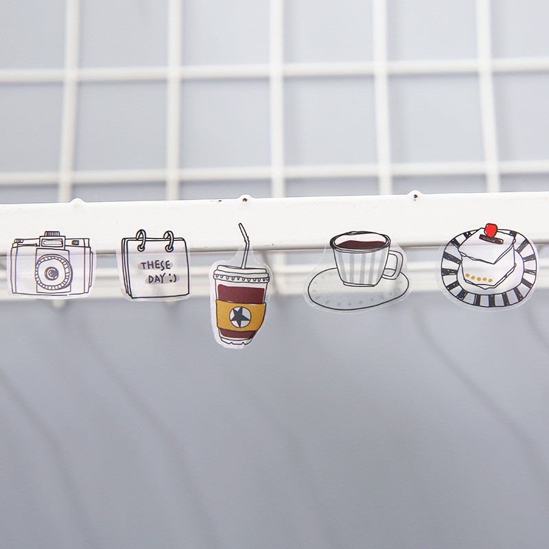 Set 6 tờ giấy dán trang trí dễ thương