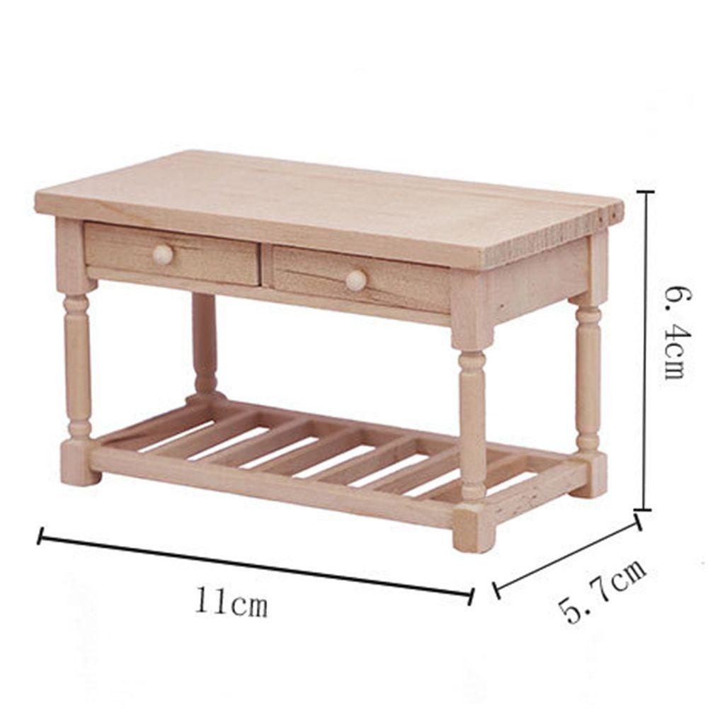 Mô Hình Bàn Gỗ DIY Trang Trí Nhà Búp Bê Tỉ Lệ 1: 12