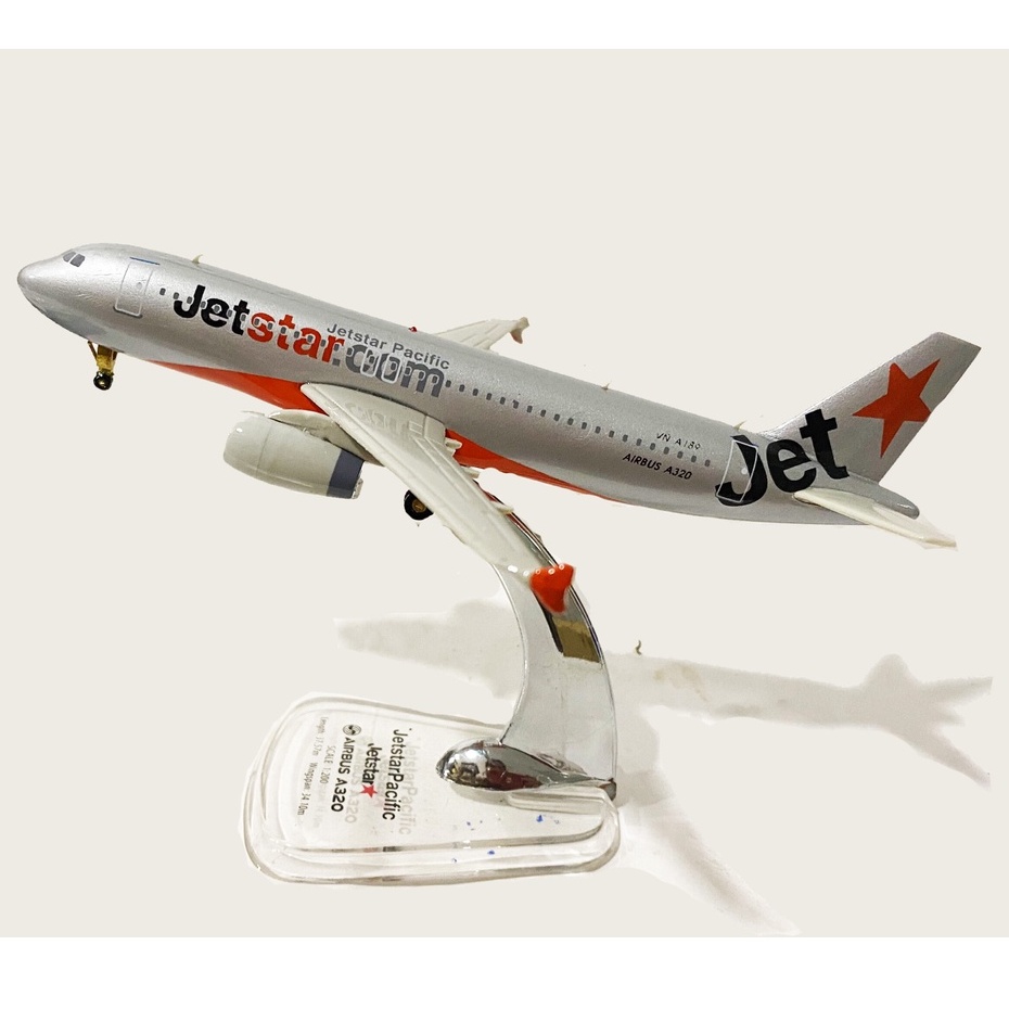 Mô Hình Máy Bay Jetstar Airways, Máy Bay Kim Loại Airbus A320 Sơn Theo Tiêu Chuẩn Các Hãng Hàng Không