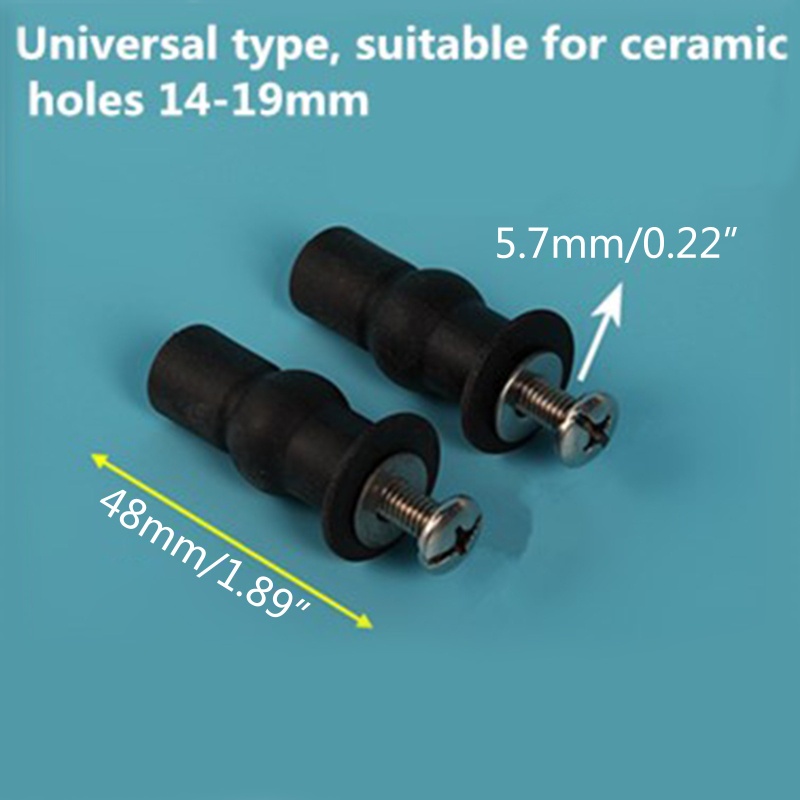 1 Cặp Ốc Vít Cao Su Gắn Bồn Cầu Chuyên Dụng