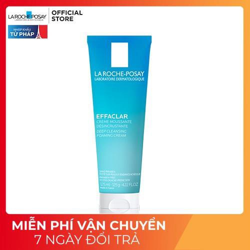 Sữa rửa mặt tạo bọt làm sạch giúp làm sạch sâu và se khít lỗ chân lông La Roche-Posay Effaclar Deep Foaming Cream 125ml