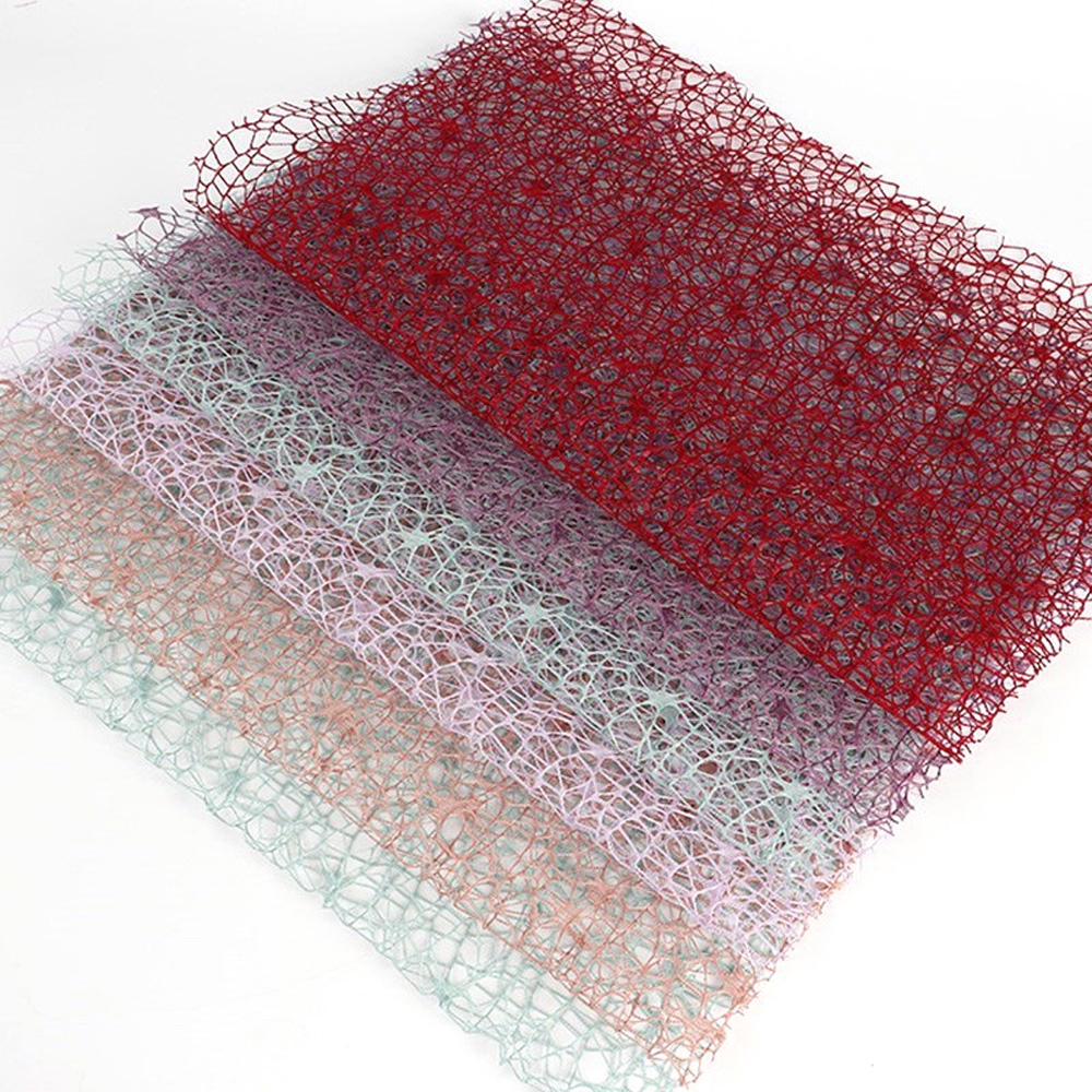 Giấy trang trí lưới tròn cho bó hoa nhiều màu sắc xinh xắn