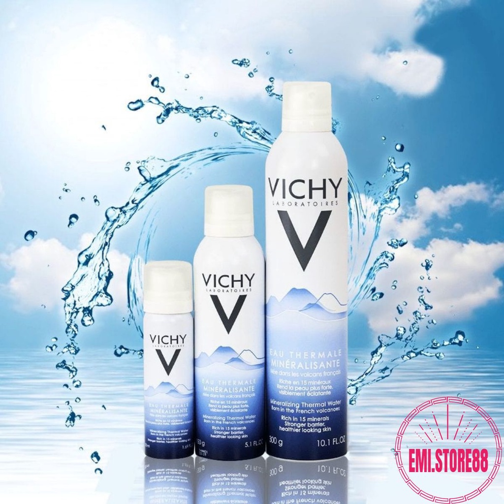 Nước Xịt Khoáng Dưỡng Da Vichy Thermale 150ml, 300ml (dưỡng da, cấp ẩm ,phù hợ với mọi loại da)