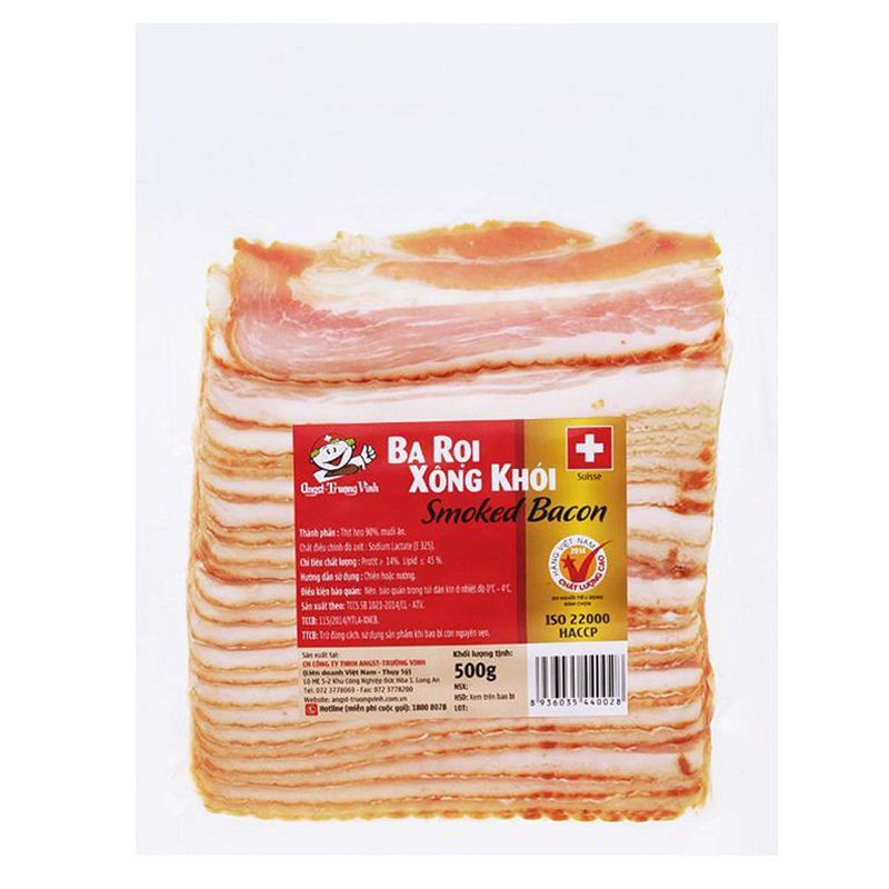 Ba Rọi Xông Khói Smoked Bacon Trường Vinh 200G/ 500G
