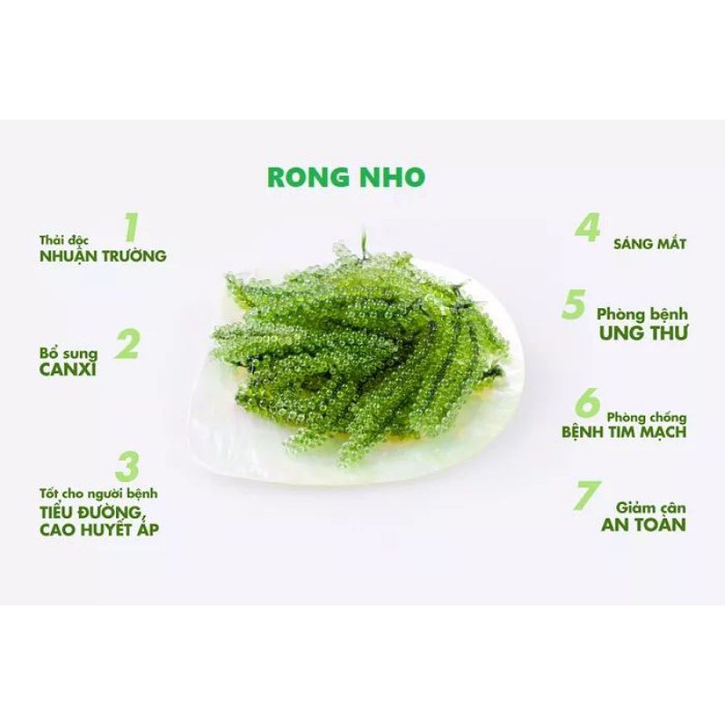 Rong nho tách nước nha trang 50g nở được 150g rong tươi