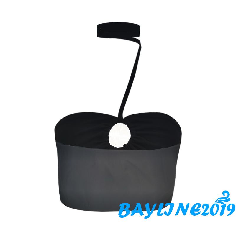 BAY-Women’s Casual Halter Vest Fashion Solid Color Boat Neck Metal Ring Exposed Navel Camisole