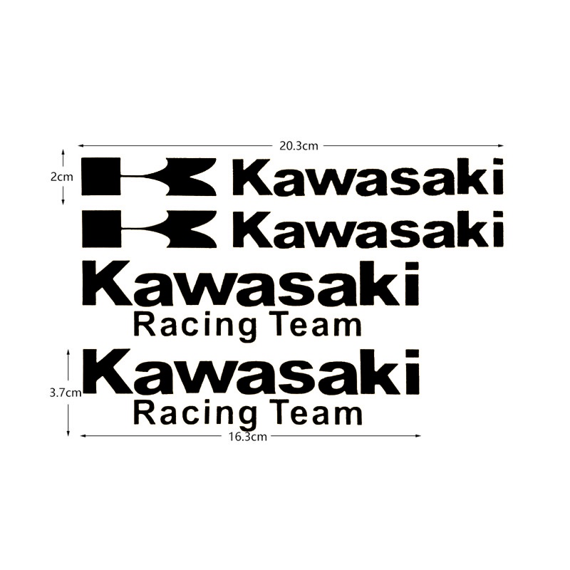 P-a473.Sticker Phản Quang Dán Trang Trí Kính Chắn Gió Xe Kawasaki NINJA400 650 Z400 650 900 1,000