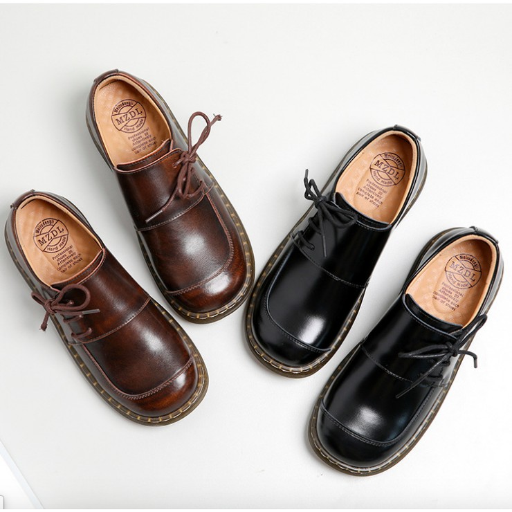 Maggie shoes - Giày da bò nữ phong cách vintage, retro