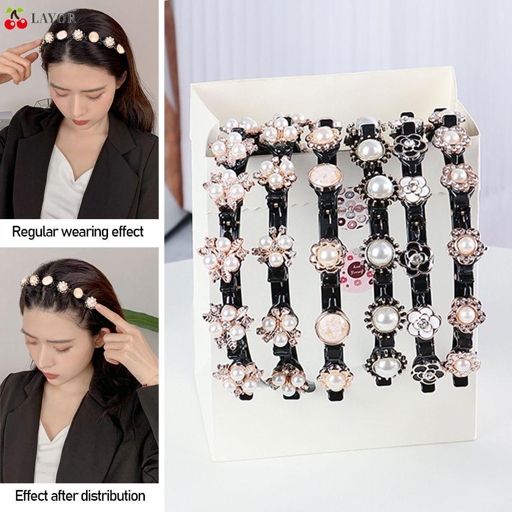 Dây Buộc Tóc Đính Ngọc Trai Giả Xinh Xắn Cho Nữ