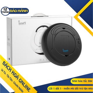 Robot hút bụi tự động Bowai thông minh, Robot hút bụi lau nhà tự động công nghệ AI 3 trong 1