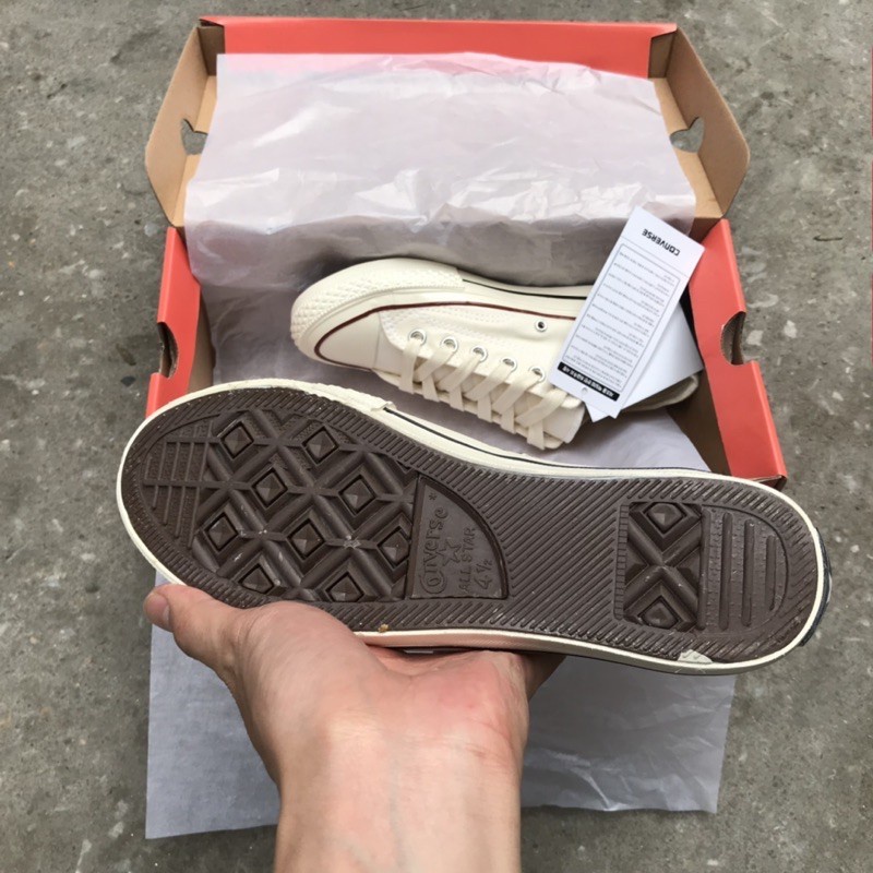 Giày Thể Thao Nam Nữ 𝗖𝗼𝗻𝘃𝗲𝗿𝘀𝗲 𝗔𝗹𝗹 𝗦𝘁𝗮𝗿 𝟭𝟵𝟳𝟬𝘀 - Giày CV 1970s Trắng Thấp Siêu Cấp