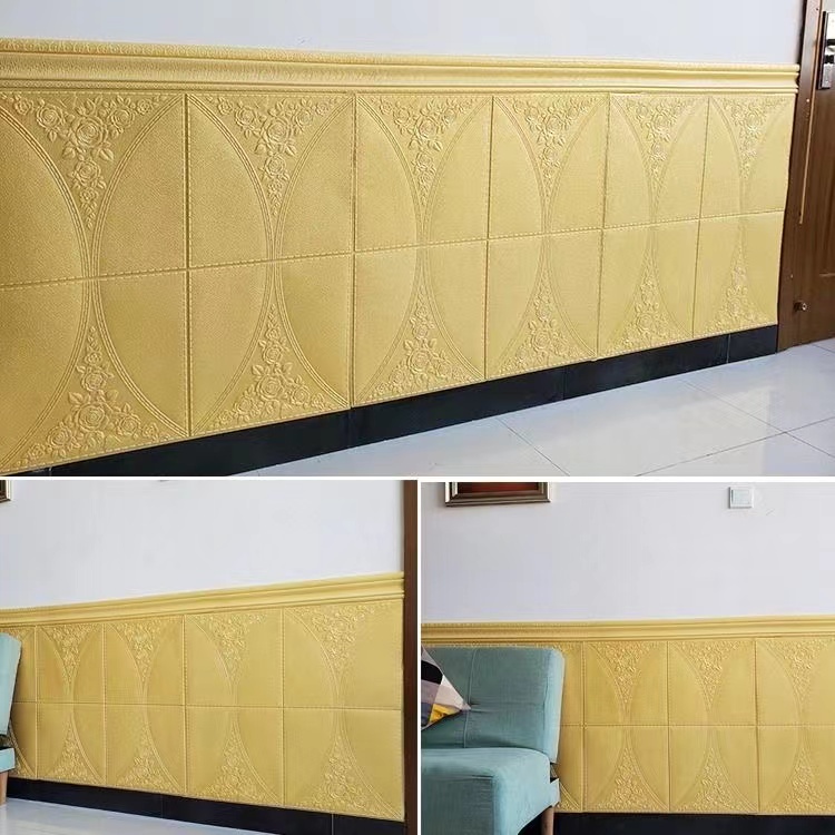 Miếng Dán Tường 3D Tự Dính Chống Nước Chống Ẩm Trang Trí Nhà Cửa