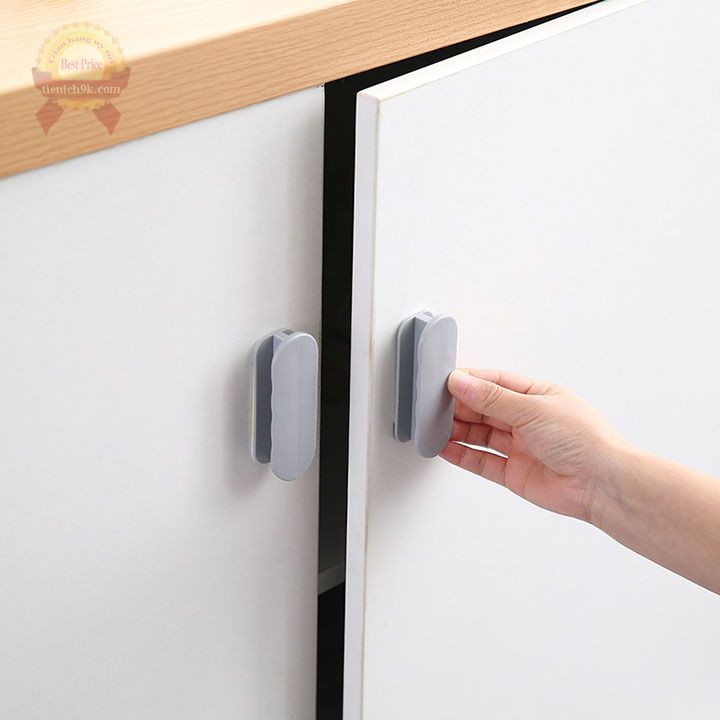 Tay nắm cửa thay thế siêu dính cho tủ lạnh quần áo gỗ cửa kính nhôm hình chữ nhật