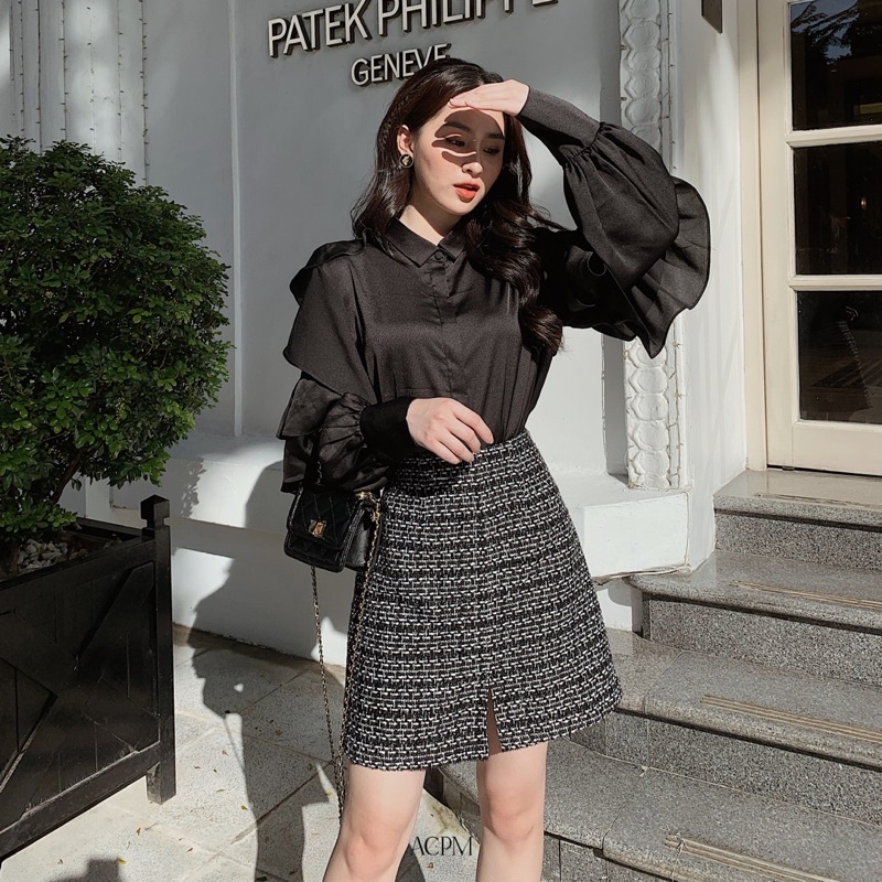 Roly Tweed Skirt / Chân váy tweed dáng chữ A | BigBuy360 - bigbuy360.vn