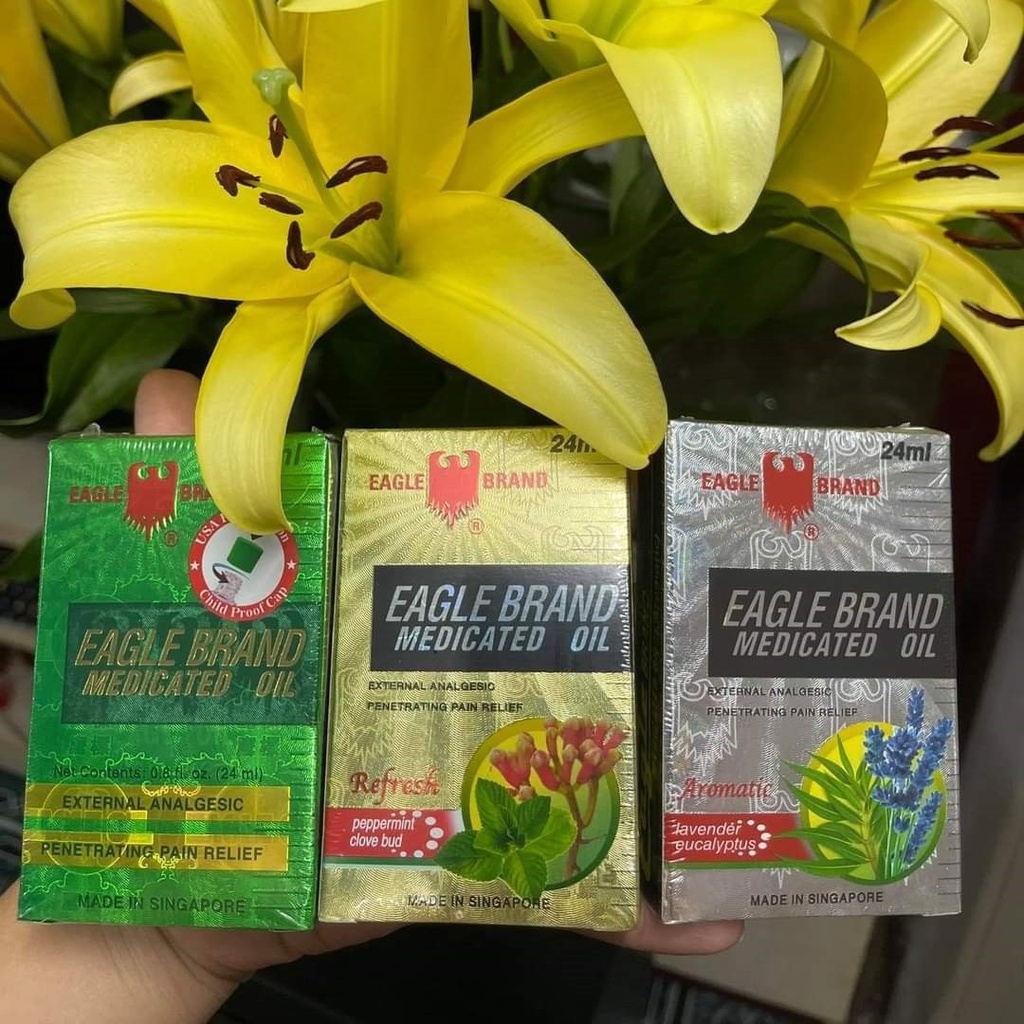 (Hàng Mỹ) Dầu Gió Con Ó Eagle Brand của Mỹ 24ml - Có nhiều mùi