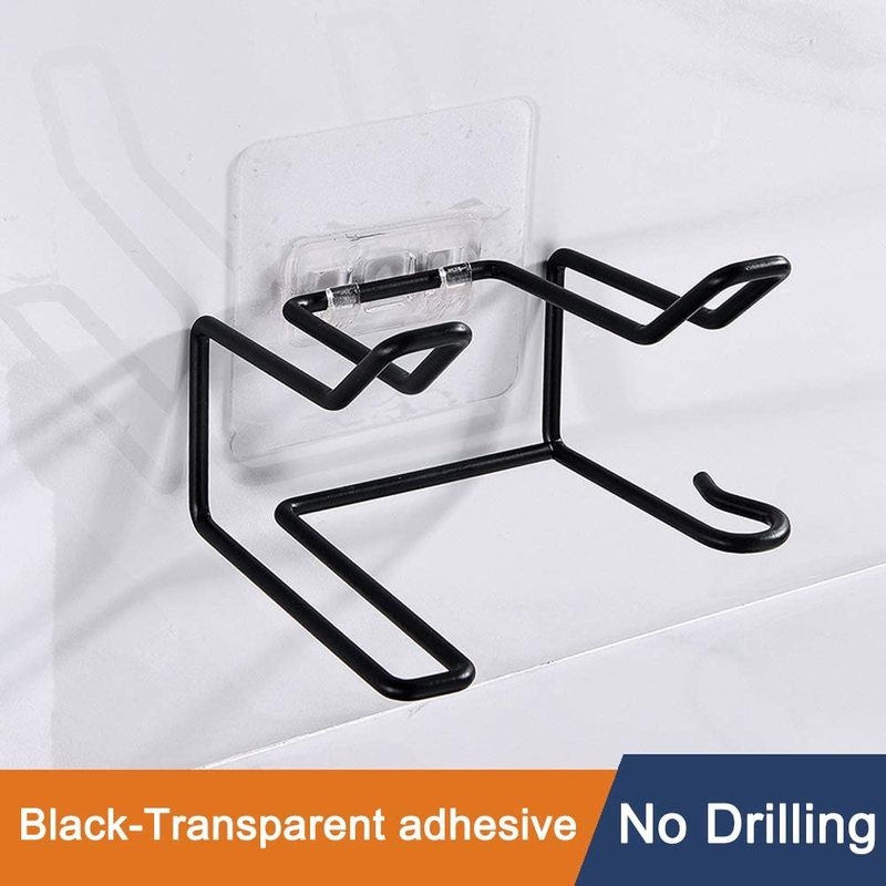 Giá Đỡ Máy Sấy Tóc 2 Trong 1 Bằng Thép Không Gỉ Tiện Dụng Cho Nhà Tắm