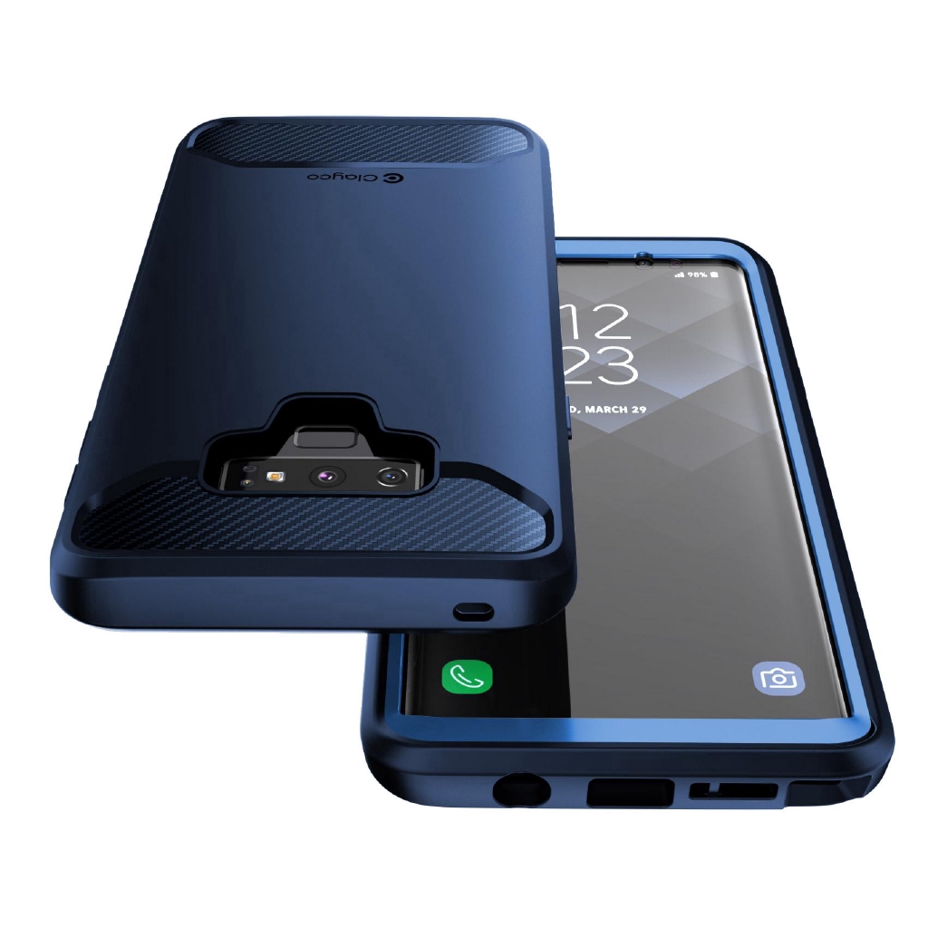Ốp điện thoại có miếng bảo vệ màn hình SUPCASE cong 3D TPU bề mặt nhám thời trang thích hợp cho Samsung Galaxy Note 9